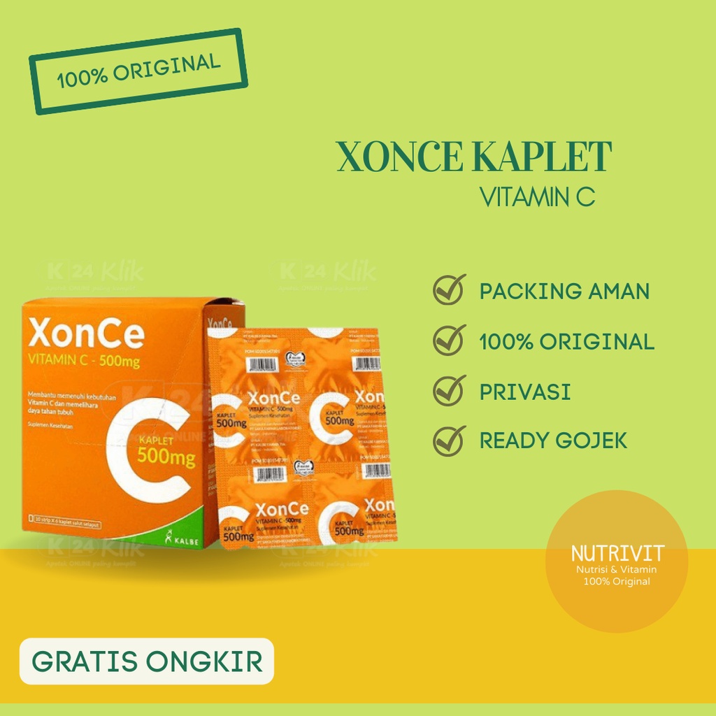 XonCe Kaplet Multivitamin 500 MG 1 STRIP