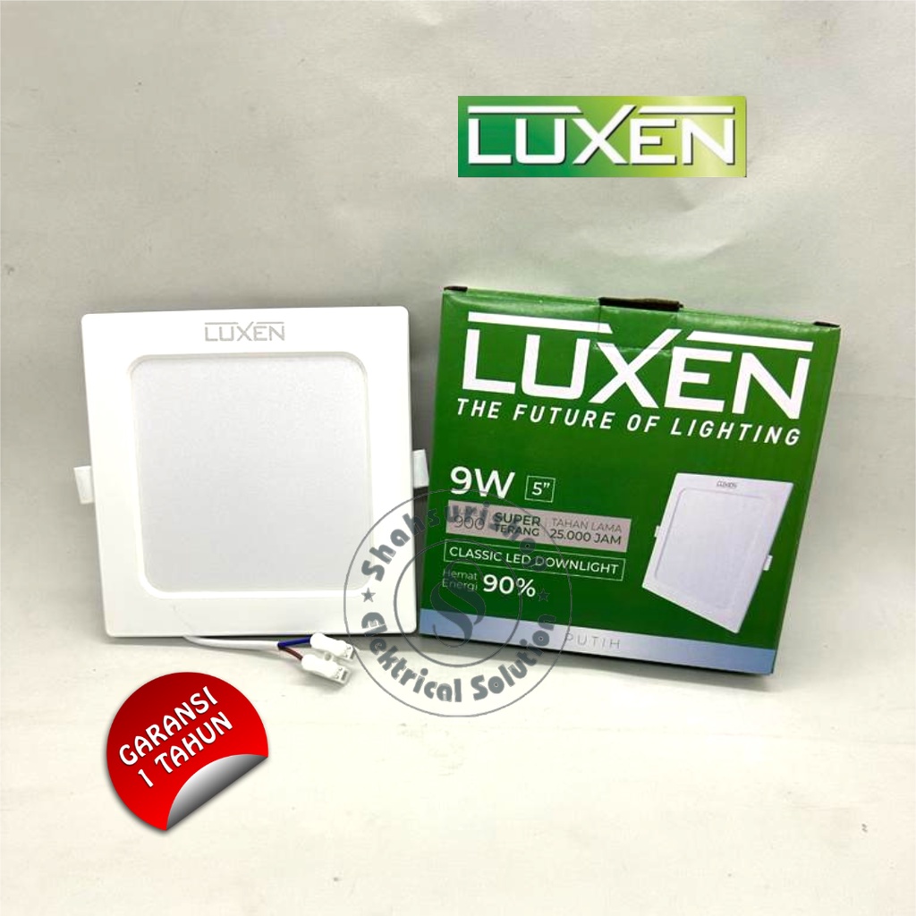 LUXEN LAMPU CLASSIC LED DOWNLIGHT PANEL 9 WATT KOTAK INBOW 5&quot; INCH