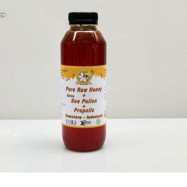 

BAYAR DITEMPAT✔️Madu Organik, Madu Mentah + Bee Pollen + Propolis 500 ML|SQ8