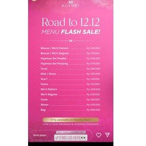 SALE 12.12 WEARING KLAMBY