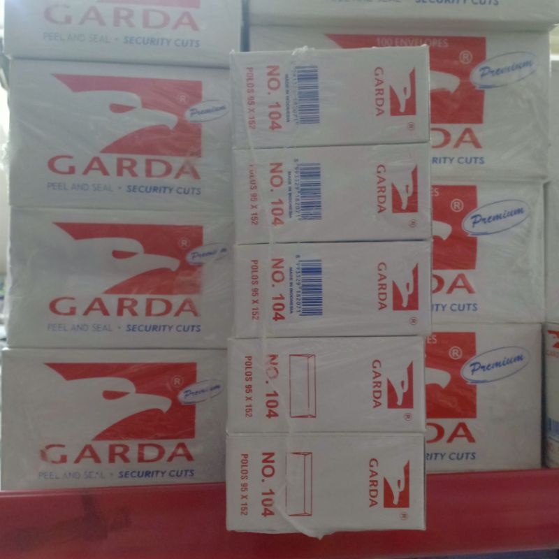 Amplop Garda No.104 Polos 95x104 Peel &amp; Seal