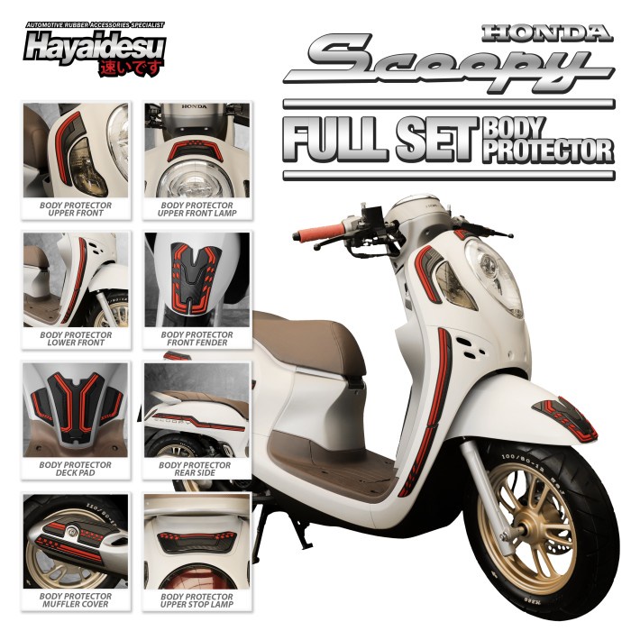 Hayaidesu Body Protector New Scoopy 2021 Full Set Cover #Original