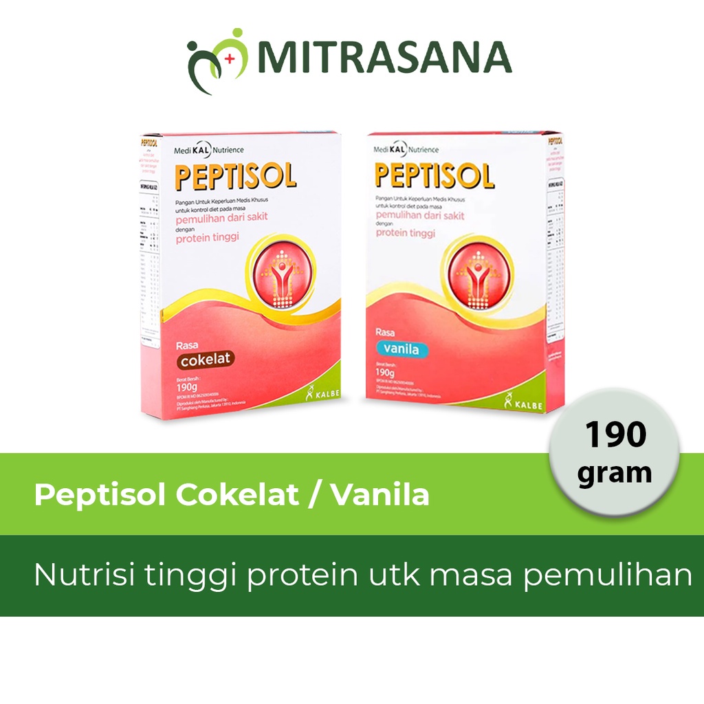 

Peptisol Vanila Coklat - 190 Gr - Membantu Pemulihan Dari Sakit