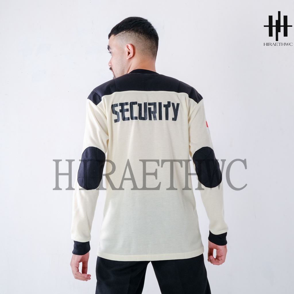 Kaos Decker Security Cream Lengan Panjang Kaos Bantalan Satpam Cream Kaos Satpam Terbaru Warna Cream Hitam Coklat Kaos Dalam Security SatpamTerbaru Kaos Security