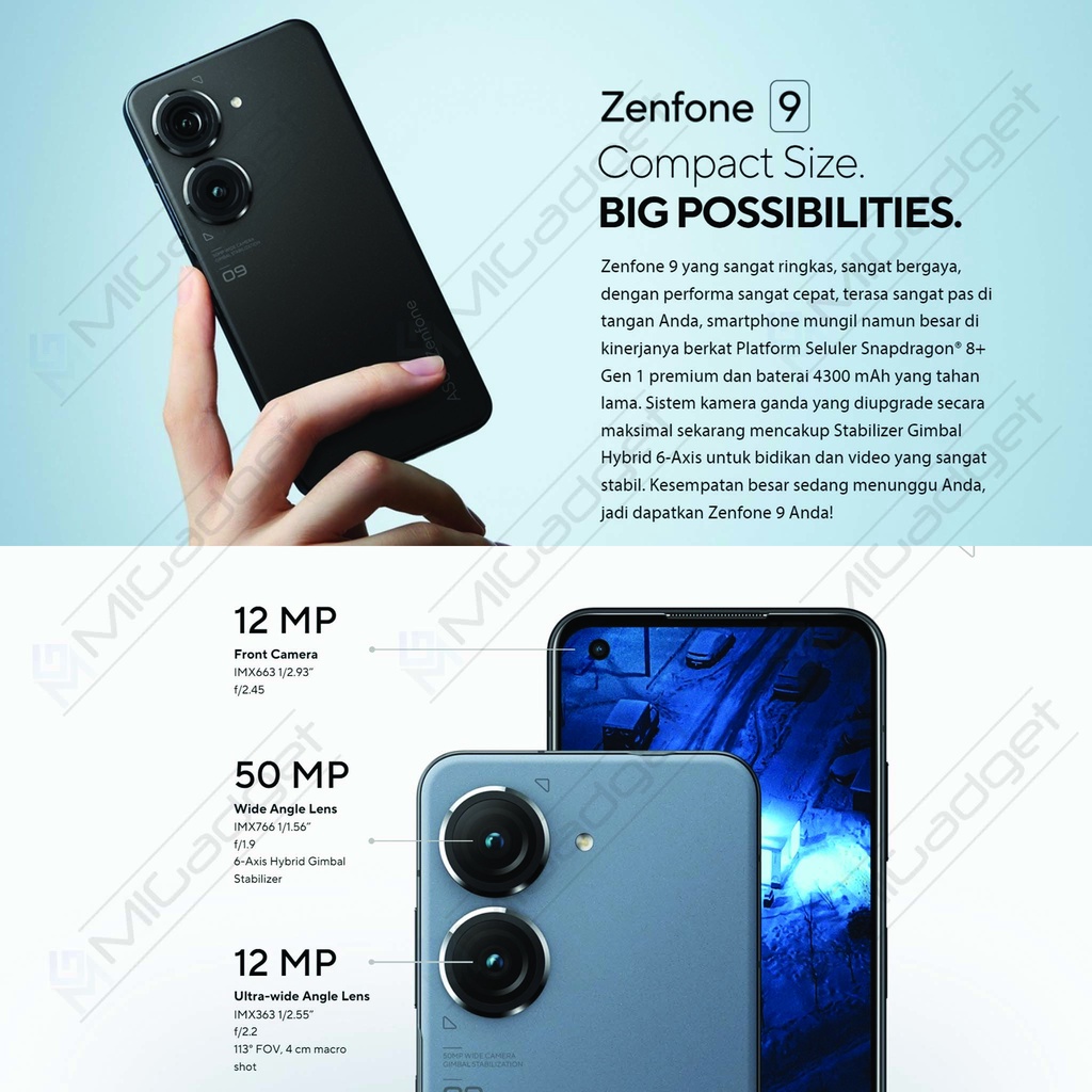 ASUS Zenfone 9 8/256 Garansi Resmi