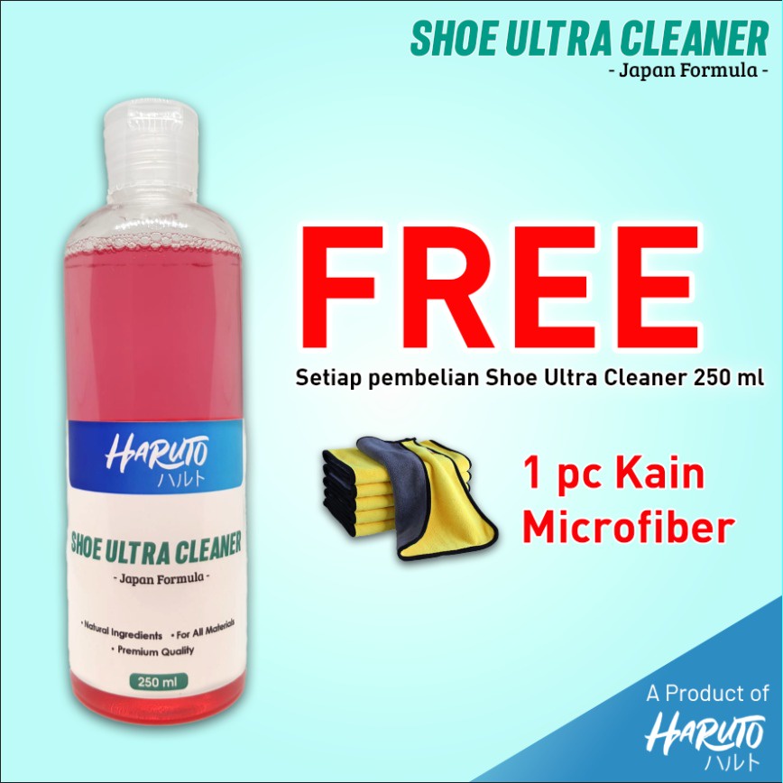 Haruto shoe ultra cleaner 250ml sabun pembersih sepatu,tas,jaket dan topi