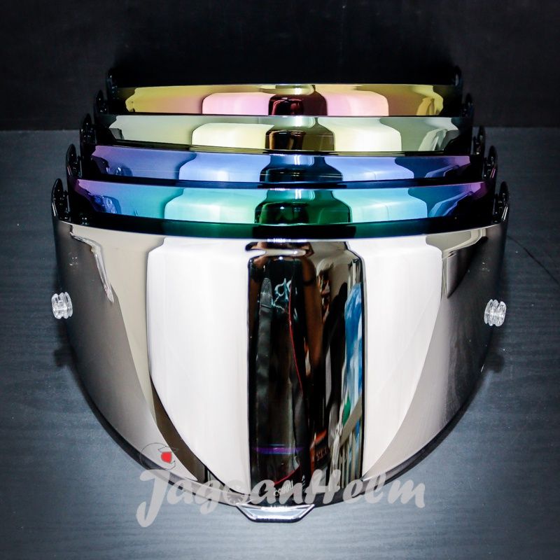 VISOR HELM KYT TTCOURSE  RTF  | FLAT IRIDIUM | CUSTOM TTCOURSE