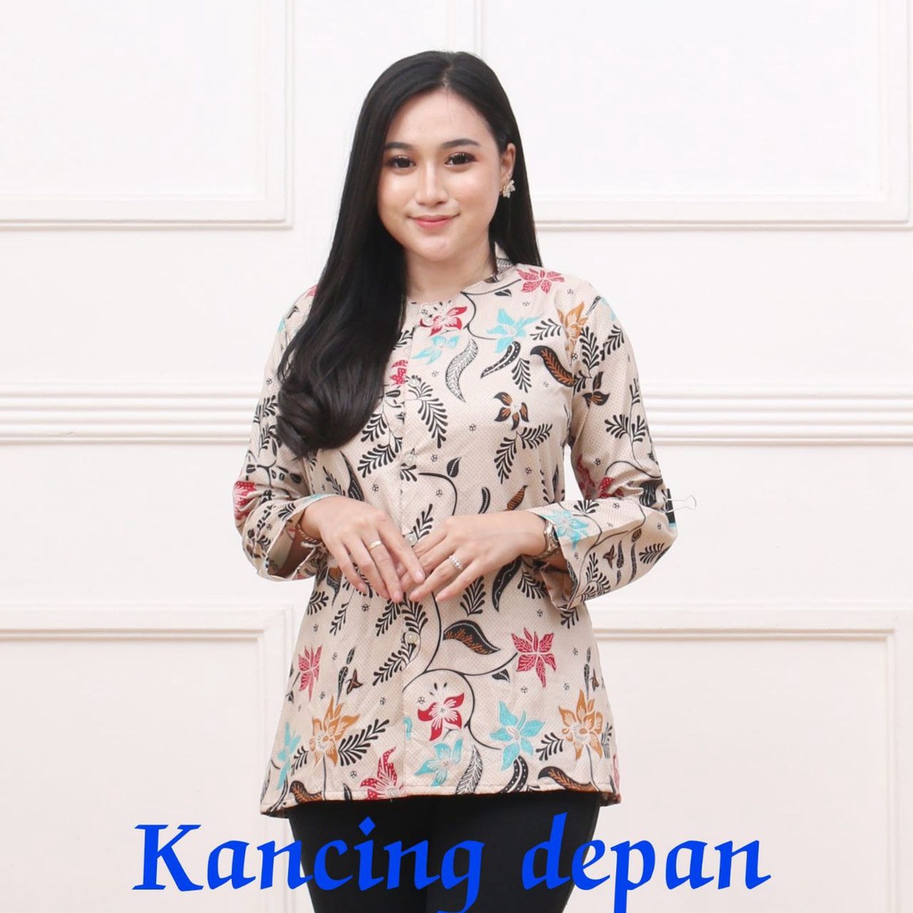 NEW!!!! APRIVAL BATIK ATASAN/BLOUSE SERAGAM KANTORAN/ATASAN BATIK WANITA TERMURAH MODERN