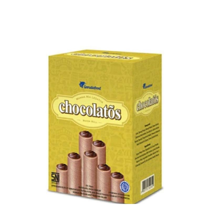 

Gery Chocolatos wafer cokelat stick 500 isi 24