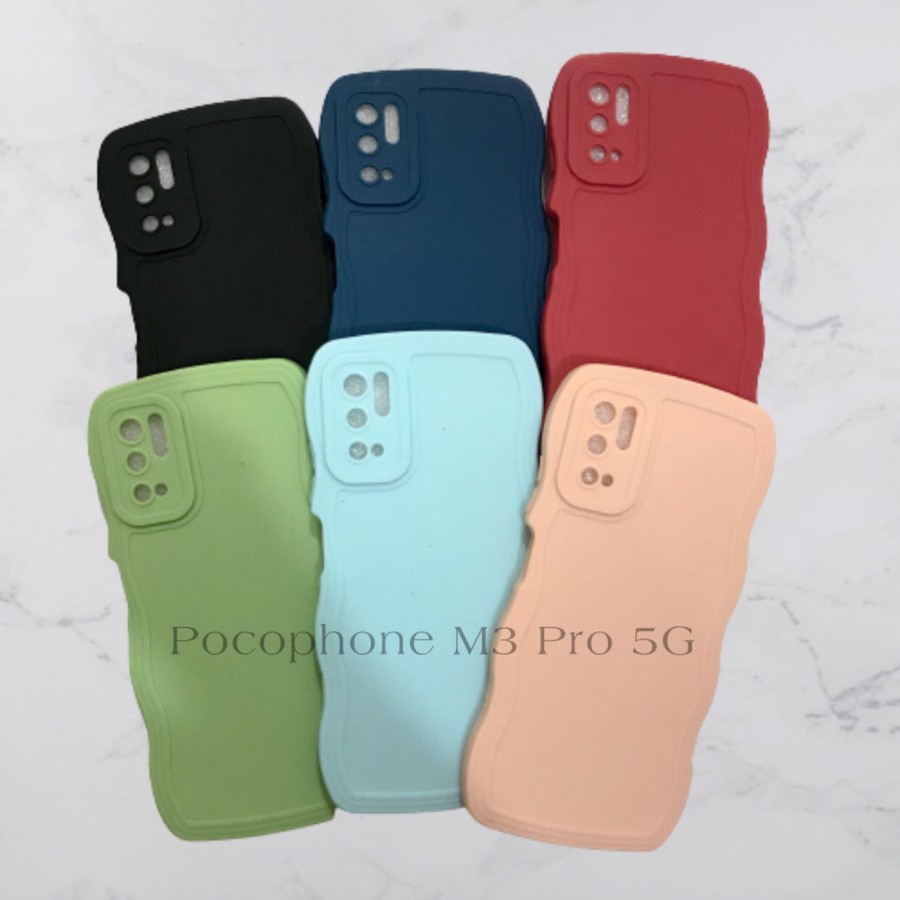 CASE XIAOMI POCOPHONE M3 PRO 5G - SOFTCASE SILIKON GELOMBANG WAVY PRO CAMERA - GA