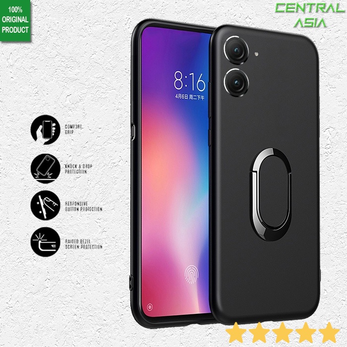 Premium Silicone Case Asus Zenfone 9 Ring Standing