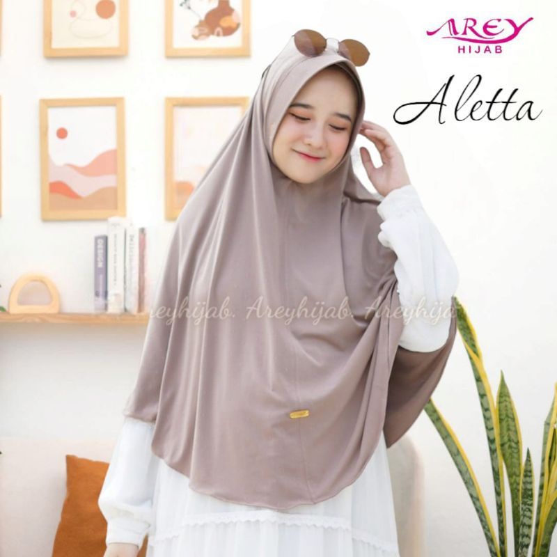 Aletta ori Arey jilbab jumbo|| jersi adem