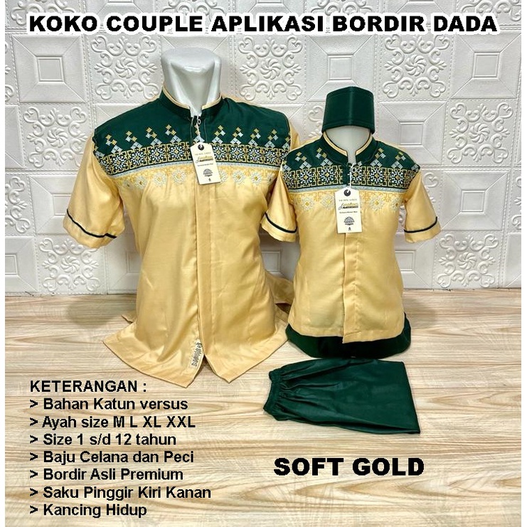 AGNINA_ Baju Koko Couple Ayah Anak Katun Model TERBARU