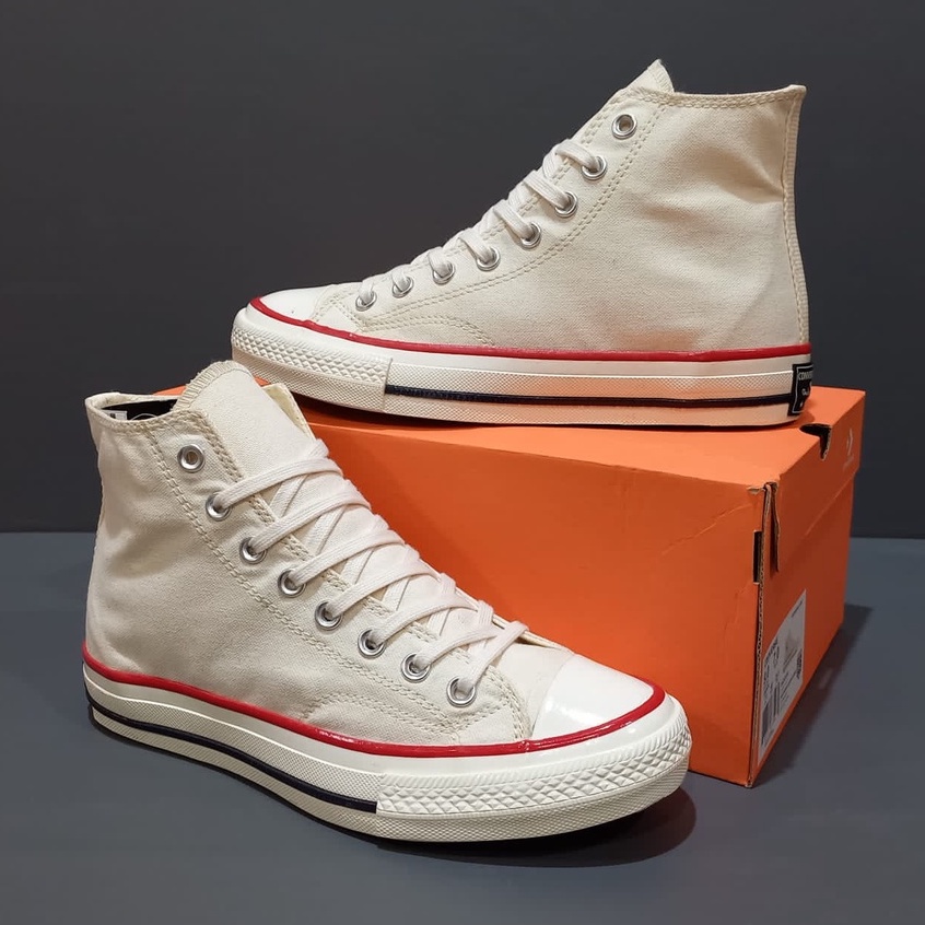 SEPATU CONVERSE HIGH 70s CORSO CAMO SEOUL WHITE EGRET/PARCHMENT GOLF LE FLEUR EGRET BLUE/BARLEY ROSE