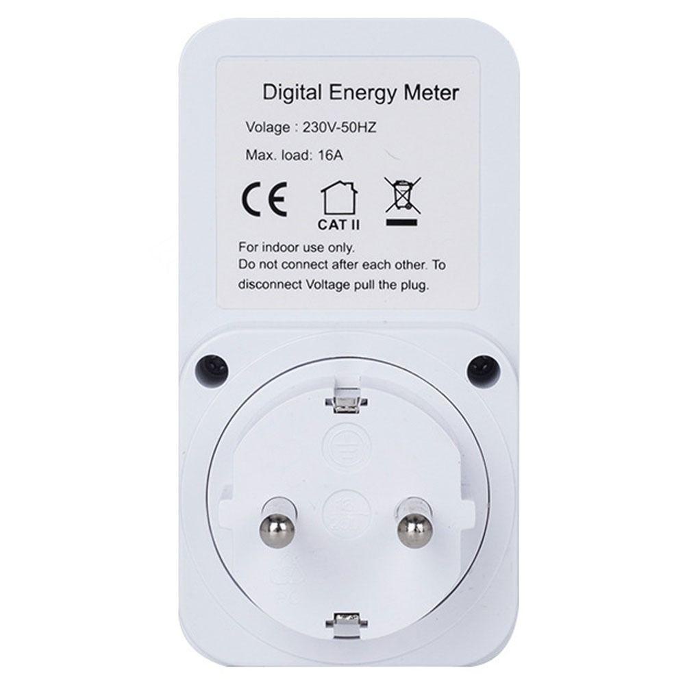 Solighter Meteran Listrik Stop Kontak Voltmeter Plug Watt Monitor Digital Current Meter Analizer Biaya Listrik Konsumsi Daya