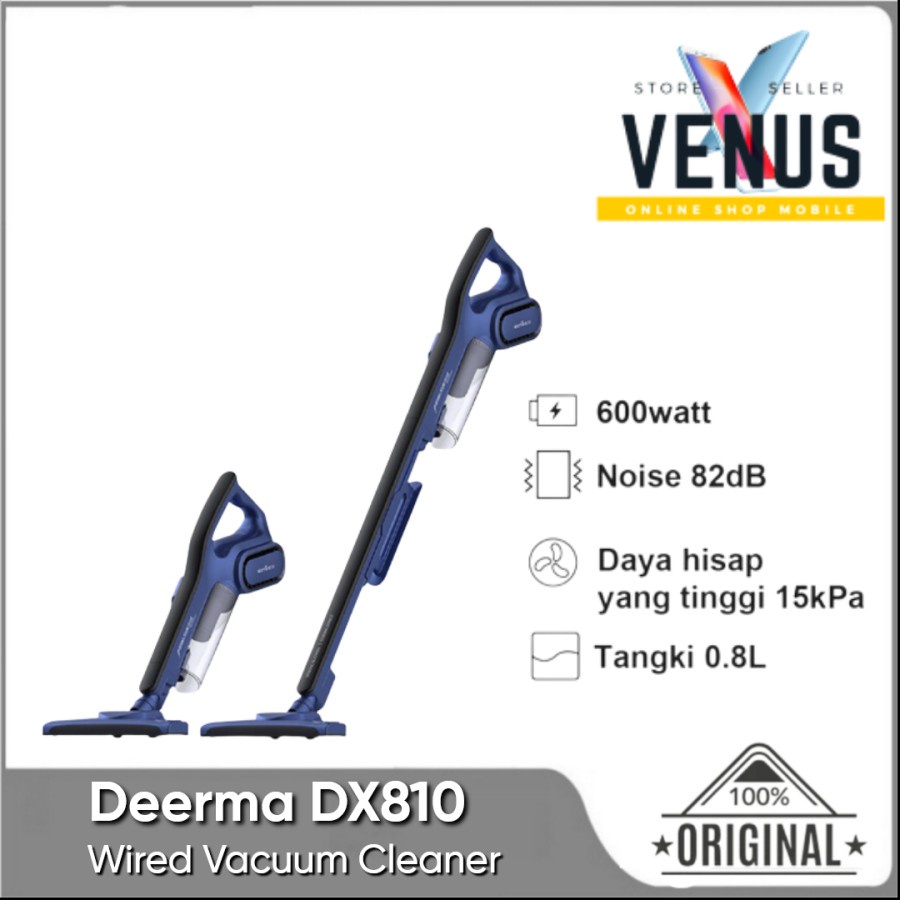 Deerma DX810 2in1 Handheld Portable Vacuum Cleaner Penyedot Debu