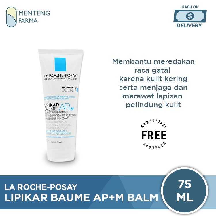 La Roche Posay Lipikar Baume AP+M Balm 75 mL - Perawatan Tubuh Kulit Sensitif untuk Bayi Anak-anak dan Dewasa