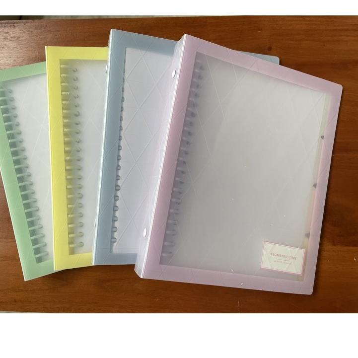 

LANGSUNG BELI WENGU Binder A5 B5 Motif Geometric Time Ring Besi (B0180)+