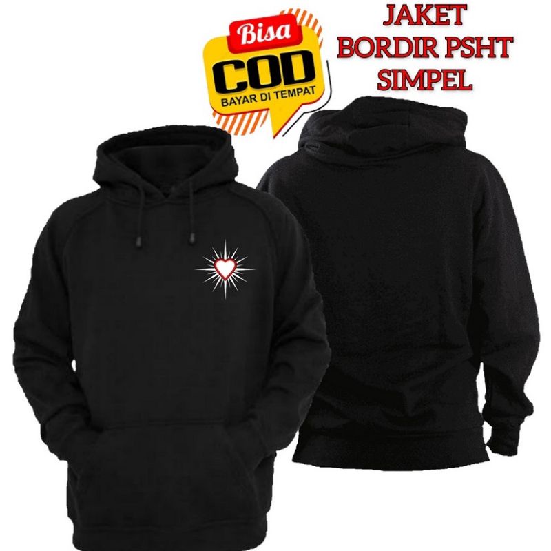 Hoodie Sinar PSHT Hoodie Hati Bersinar Bordir Hoodie PSHT Simpel