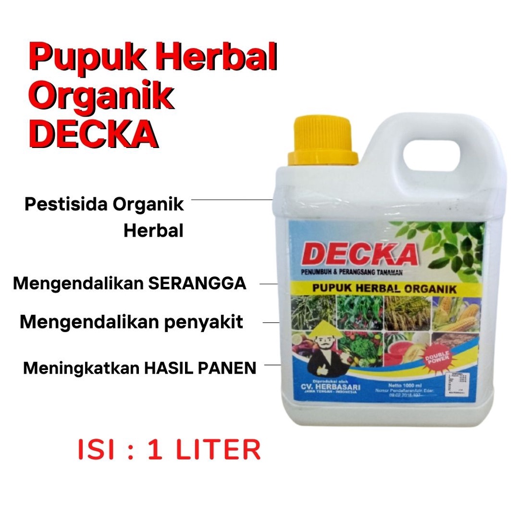 Pestisida Pembasmi Ulat, Pestisida Organik Hama Cabe DECKA, Obat Hama Tanaman Kutu Putih