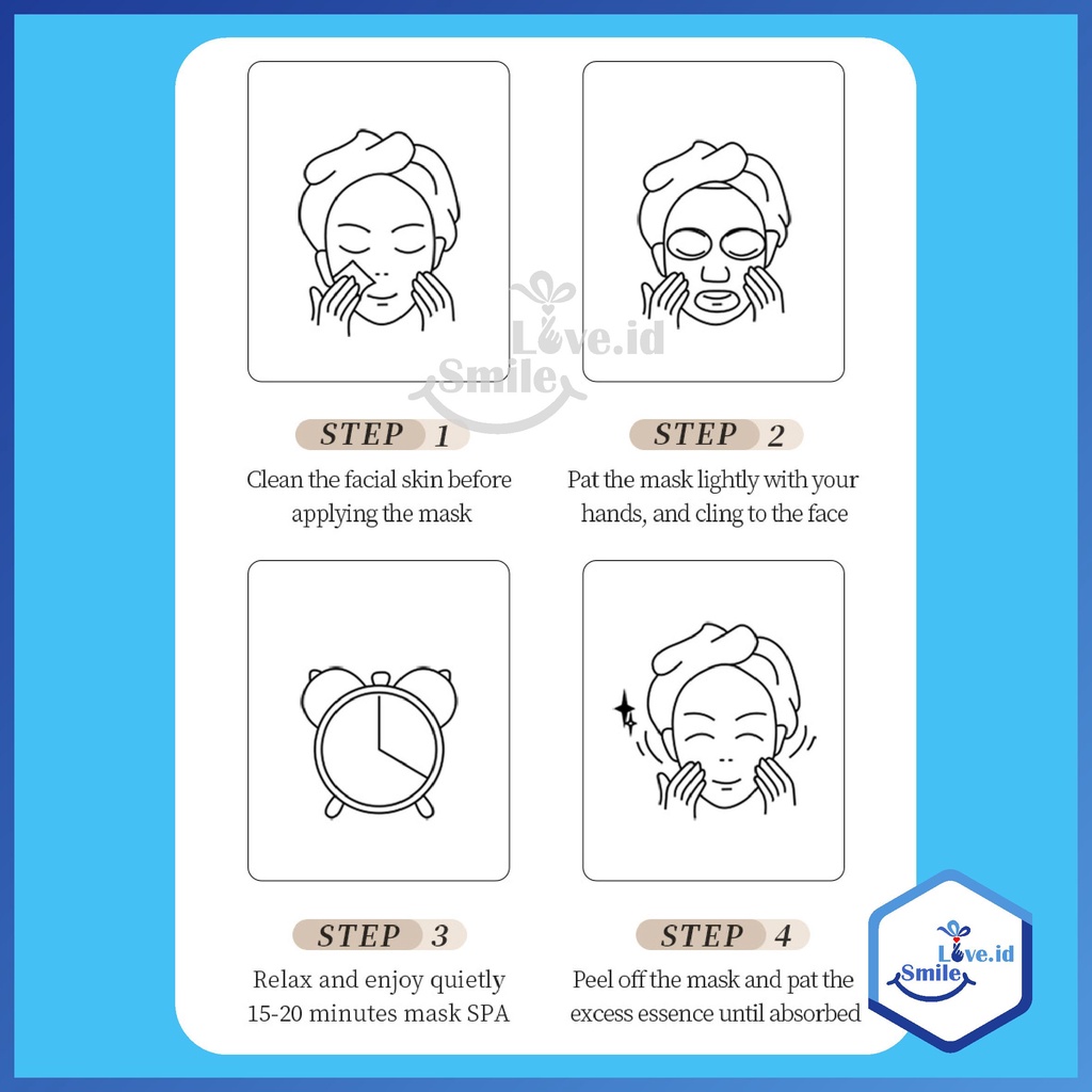 ROREC / HCHANA Natural Skin Care Sheet Mask - Masker Wajah Korea HCA01