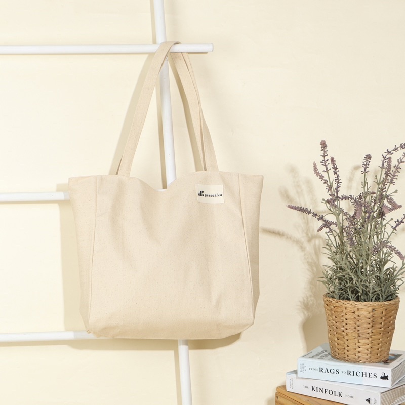 Prassa.ku | Facile Canvas.ku Bone - Tas Tote | Totebag Kanvas