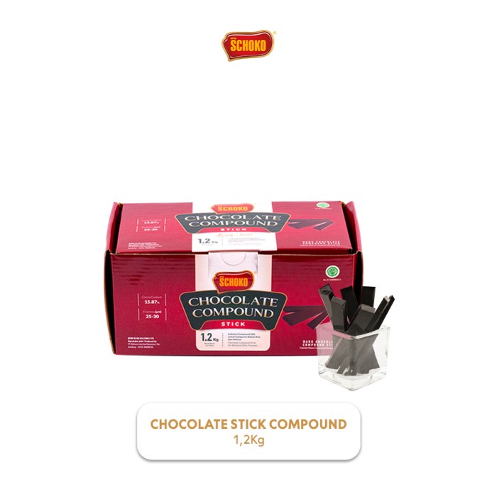 

SCHOKO Chocolate Compound Stick - 1,2 Kg / Coklat Stik / Baton