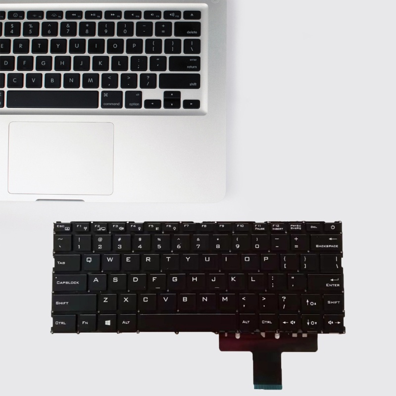 Zzz Keyboard Laptop Bahasa Inggris Untuk MECHREVO S1 S2 S3 Pro-01 Pro-02 No Frame Layout As