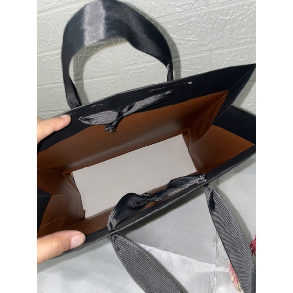 Paper Bag Coach Black Original Pembungkus Kado Branded