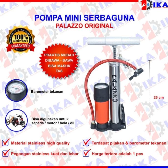 Jual Alat Pompa Sepeda Hand Pump Panjang Serbaguna Ban Roda Isi Angin