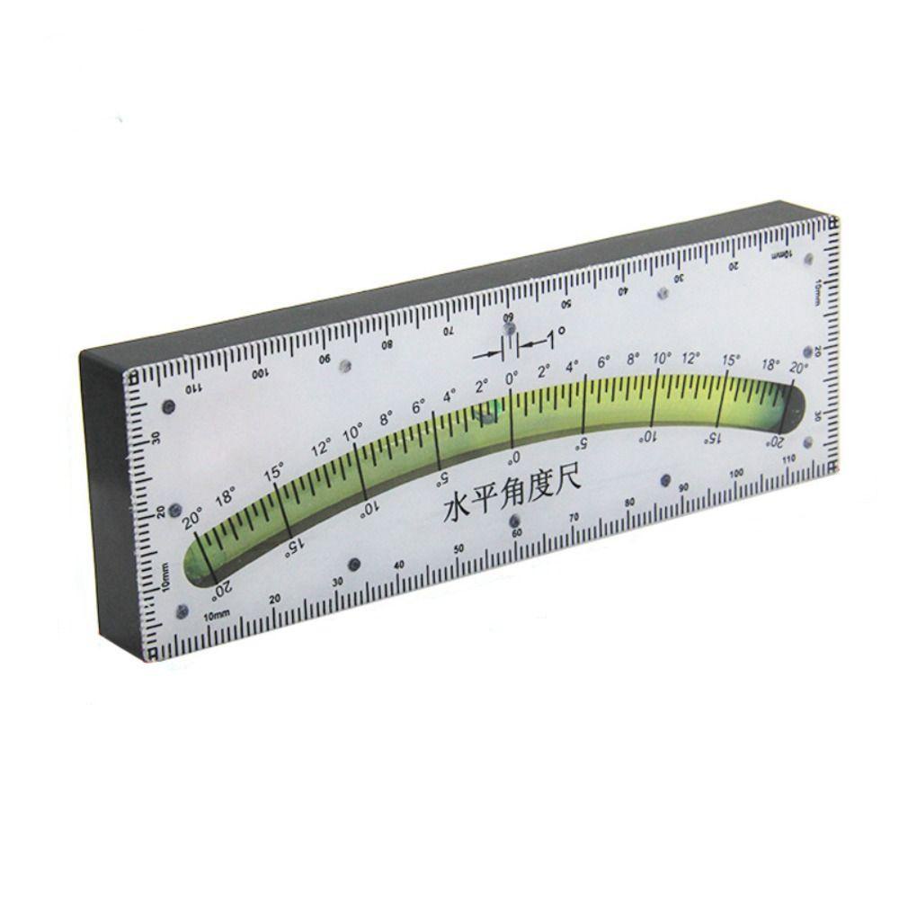 [Elegan] Inclinometer Penggaris Sudut Kemiringan 120mm Alat Ukur Pencari Sudut Siku Level Penggaris Level Level Level Gelembung Horizontal