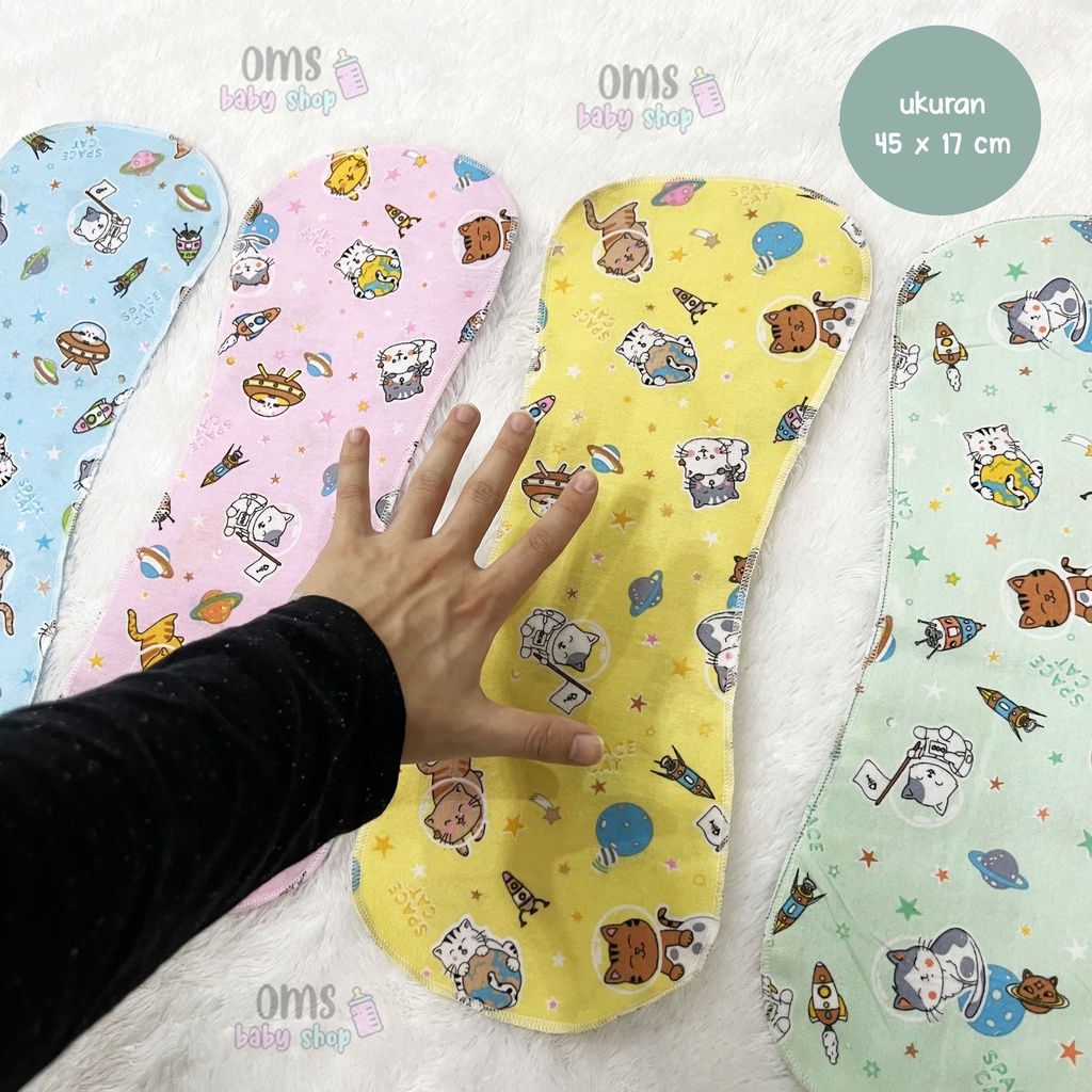 OMS BABYSHOP! Celemek alas pundak / baby slabber / alas pundak tatakan iler bayi nyaman dan lembut