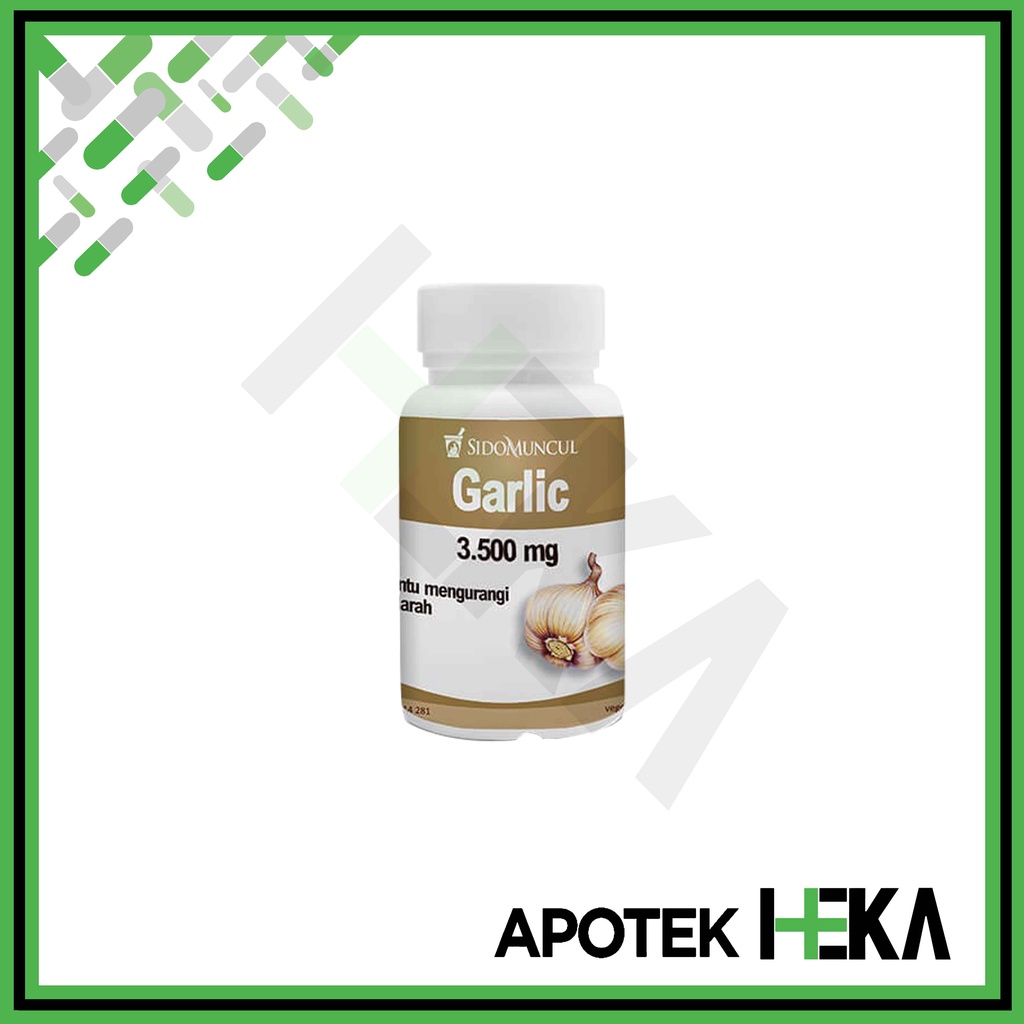Garlic 3500 mg Sido Muncul isi 30 Kapsul - Mengurangi Lemak Darah (SEMARANG)
