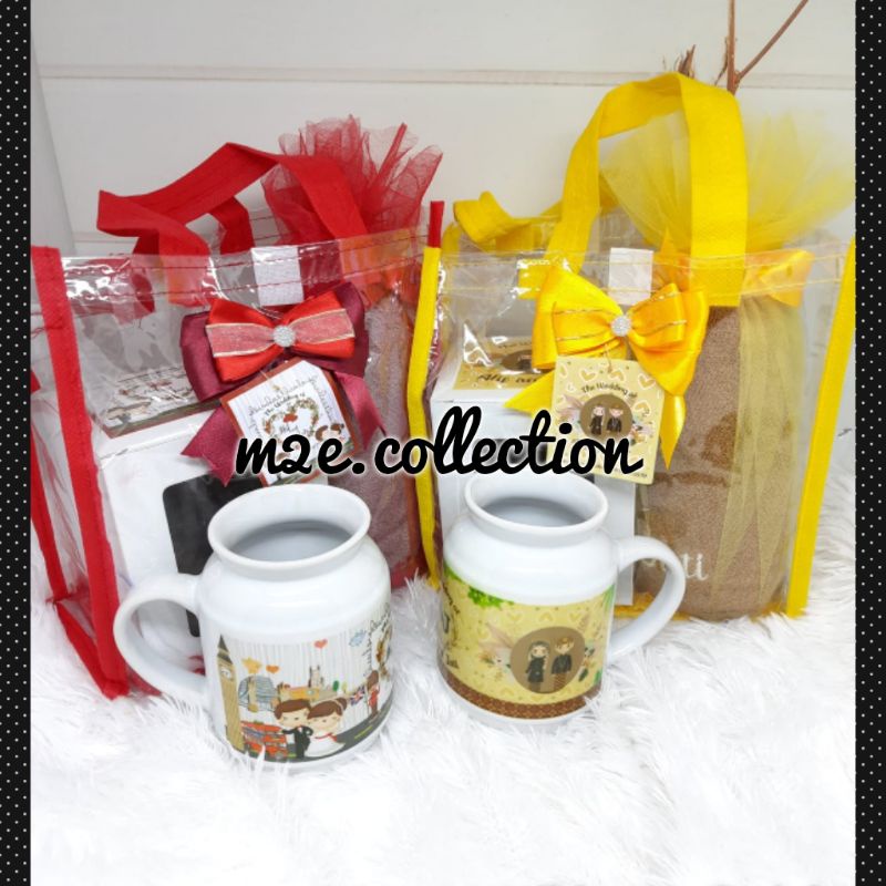 [m2e] Mug Meme. Box. Handuk. Tas Mika. Souvenir Hampers