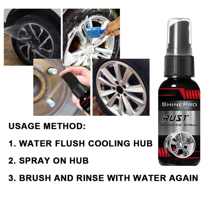 ShinePro Spray Pembersih Penghilang Anti Karat Mobil 30ml Rust Remover