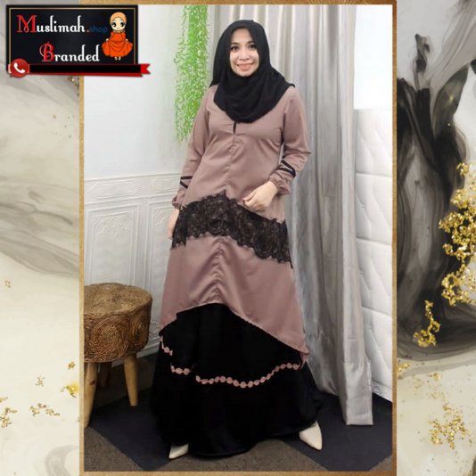 DEURA Busana Muslim Terbaru / Dress Deura / Gamis Deura Original / Setelan Gamis Deura 255 MUSLIMAH 