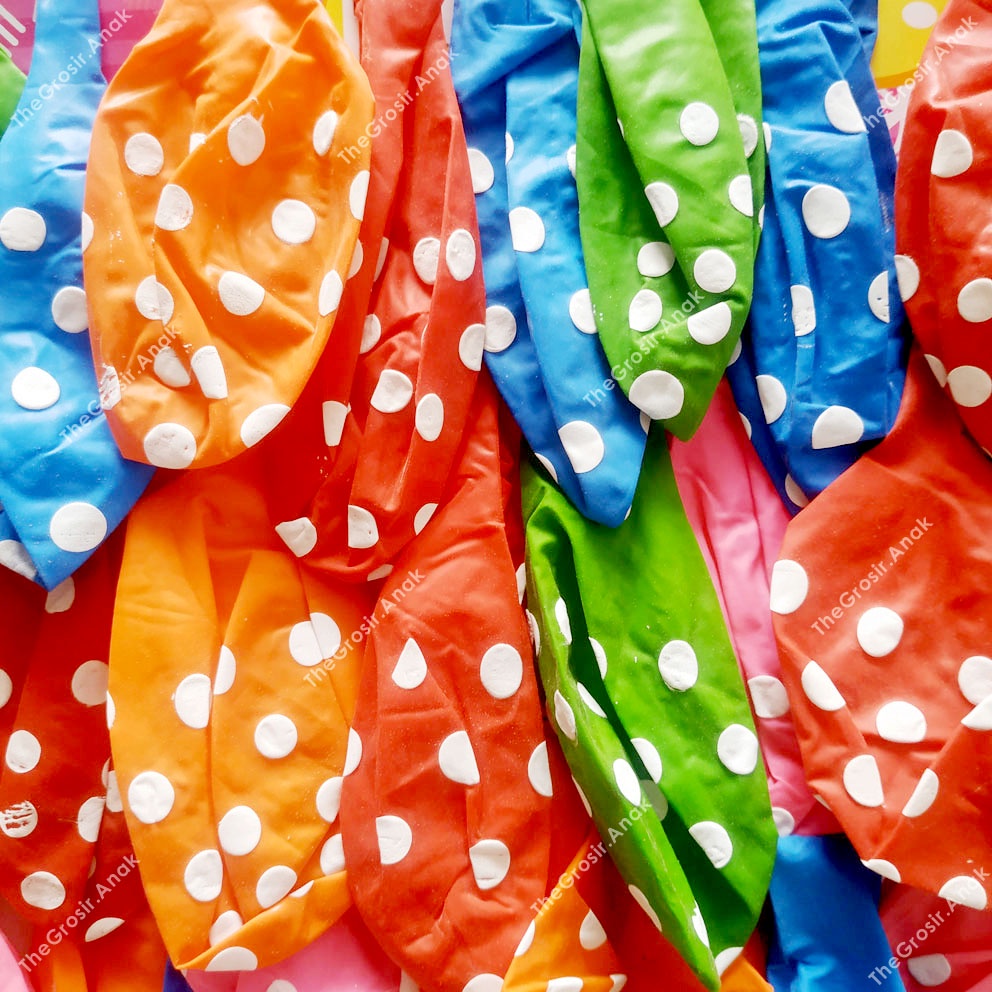 MURAH!!! Balon Polkadot Pesta Ulang Tahun HARGA ECERAN