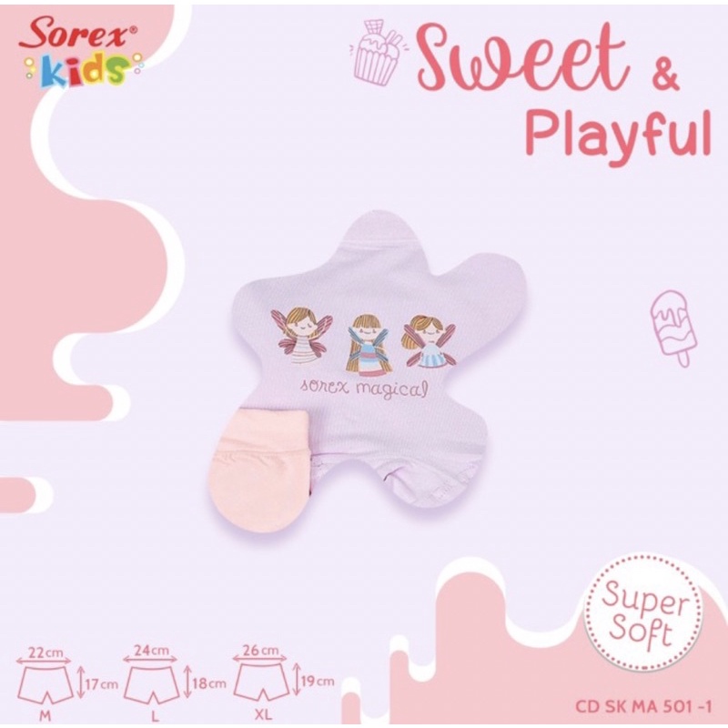 cd anak perempuan / Celana dalam anak cewek SOREX kid’s MA501-1 &amp; MA502-1