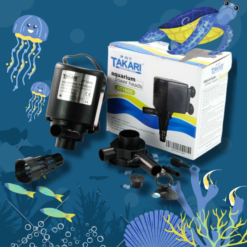 Promo Pompa Kolam Aquarium TAKARI AT 1600