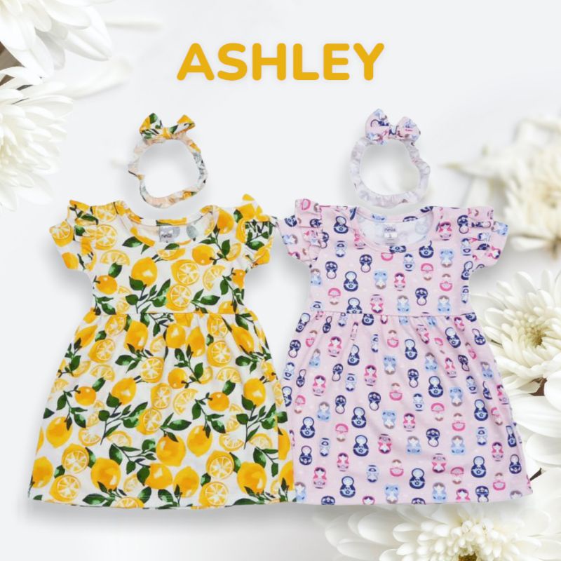 1-3t  dress ASHLEY dress gratis bando dress anak dress bayi baju anak baju bayi