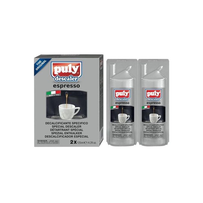 Puly Liquid Descaler Descaling Mesin Kopi Espresso - Paket 2 x 125 ml stok ada terus