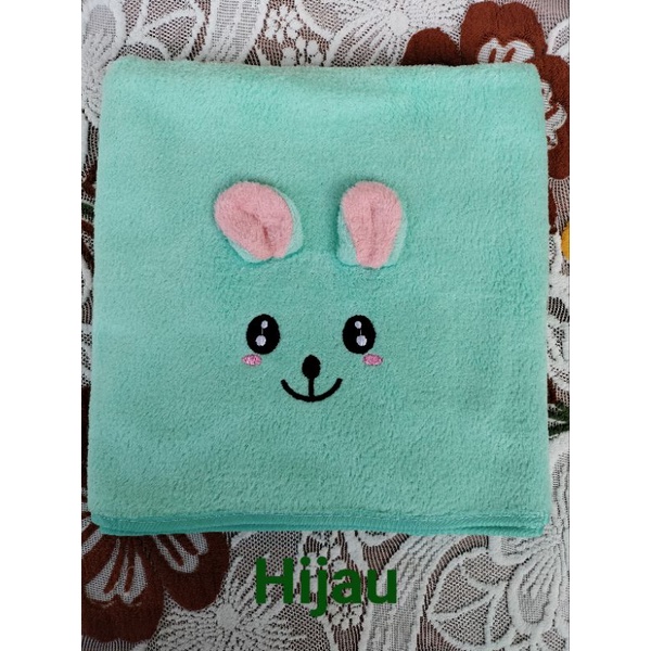 HANDUK BAYI IMPORT SUPER LEMBUT DENGAN KARAKTER LUCU UKURAN 100X50CM