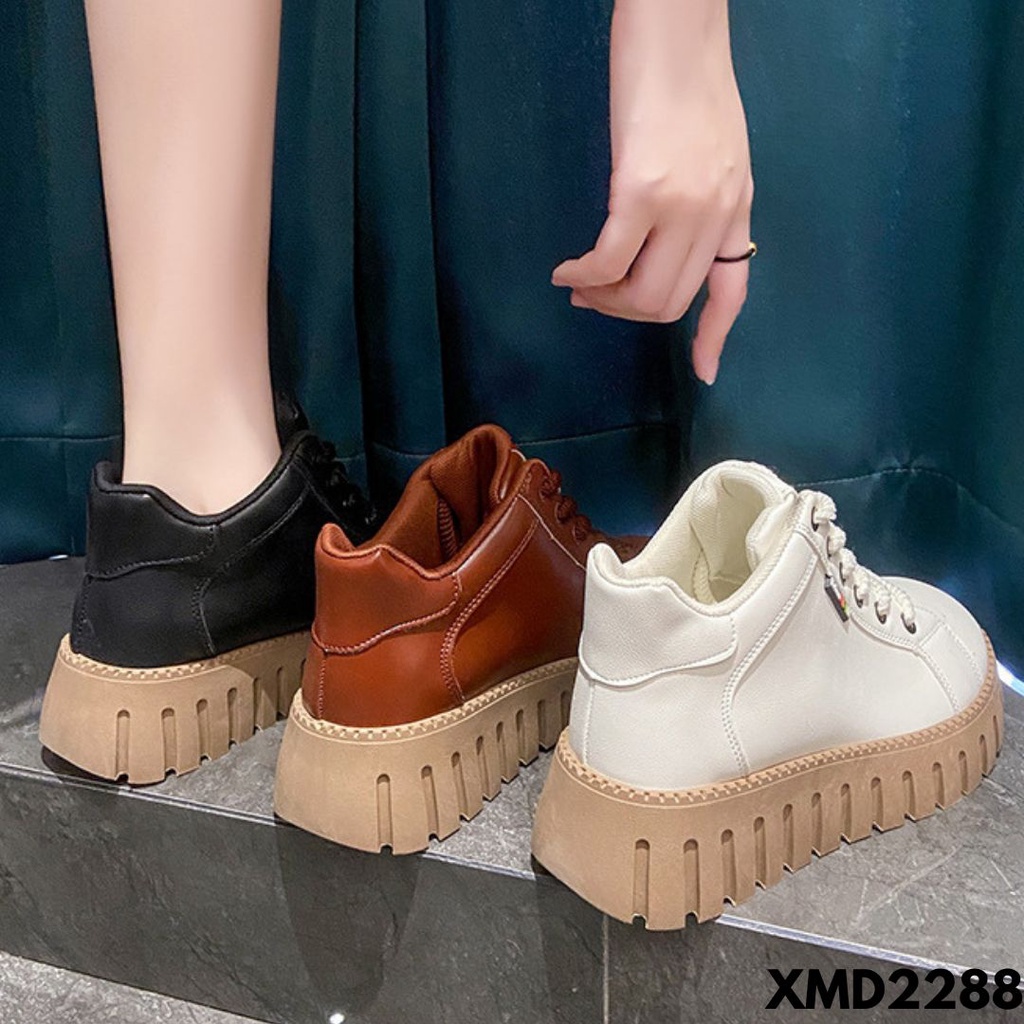 SEPATU SNEAKERS WANITA MODEL BOOTS KECE INSOLE NYAMAN LUAR KEREN BAHAN PU IMPORT MD2288