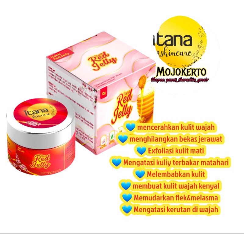 RED JELLY ITANA BPOM/RED JELLY GLOWING/GEL GLOWING ITANA/RED JELLY BPOM