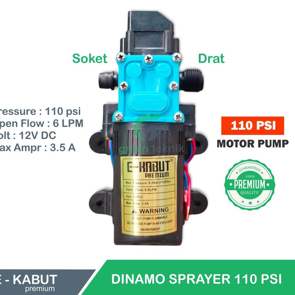 Gratis Pengiriman Dinamo Pump Sprayer E-Kabut Original 110 PSI 6 LPM