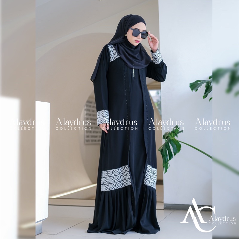 Abaya Gamis Syari Hitam Arab Saudi Bahan Jetblack Turkey Umroh Abaya Dubai 890