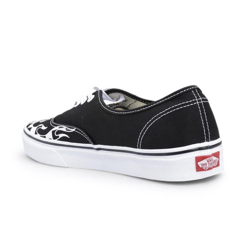 Vans Authentic Flame Black White