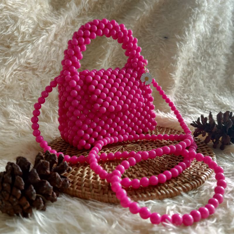 Tas Manik Manik Mutiara Bead Bag Tas Mote