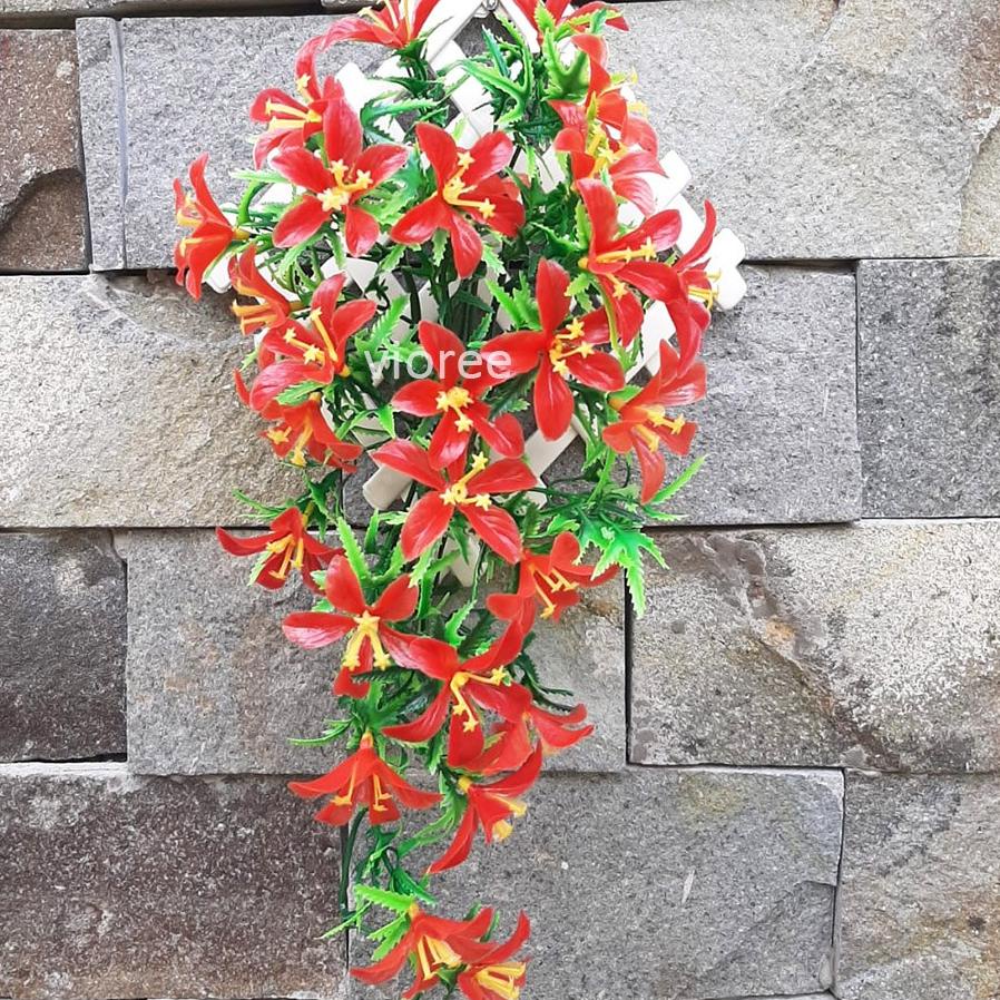 Stok terbaru  Vioree Bunga Kamboja Plastik Hiasan Dinding Ruang Tamu Hias Gantung Murah Grosir