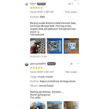 Top Promo MURAH!!!Jet Shower Bidet Chrome Shower Pipis Cebok Pencet Semprot Toilet Kamar Mandi dan Stop Kran